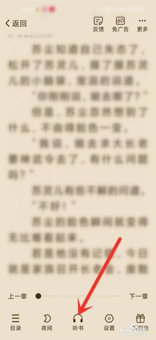 必阅小说app听书如何选择语速