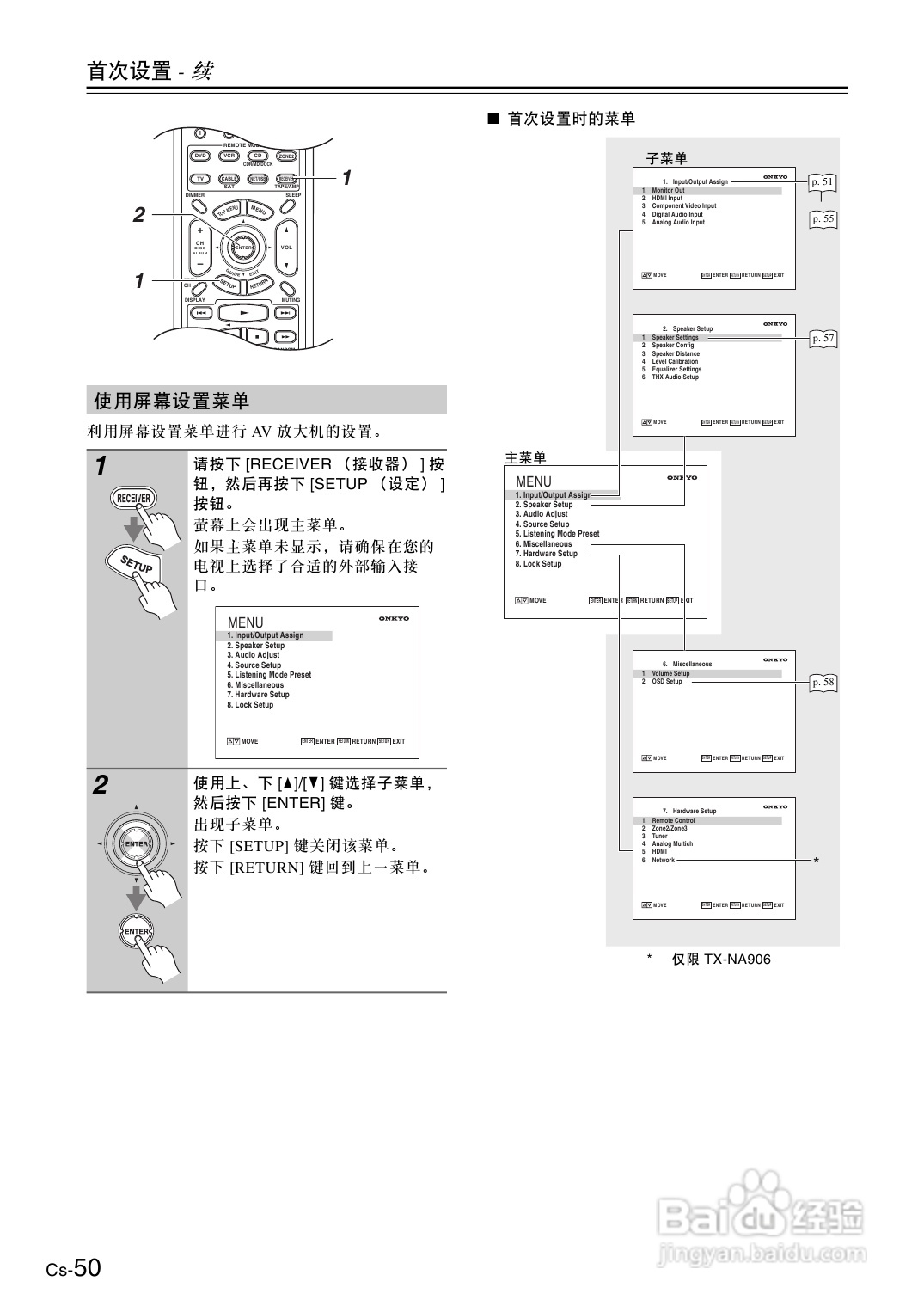 安桥AV放大机TX-SA876型使用说明书:[3]
