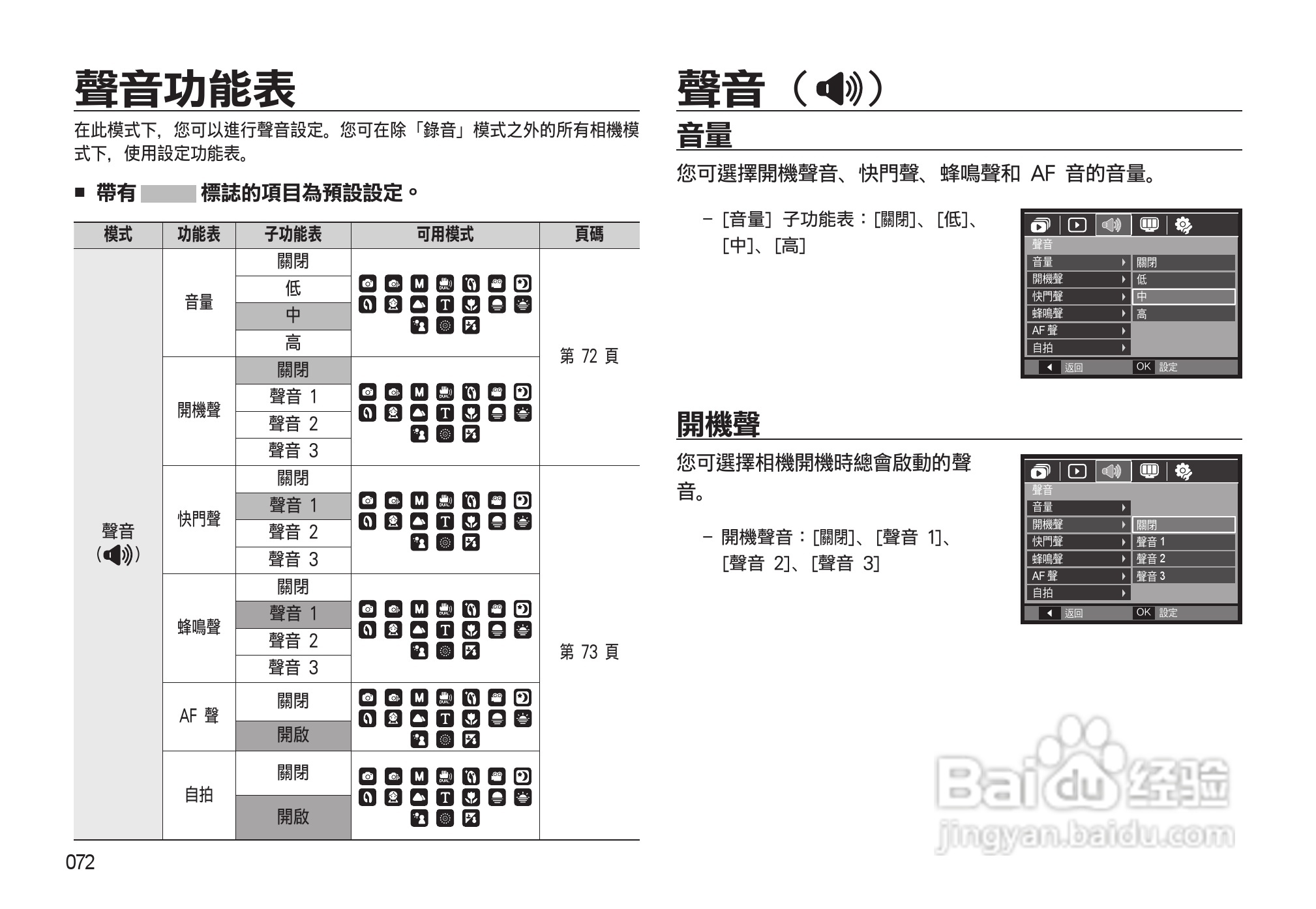 三星L310W数码相机使用说明书:[8]