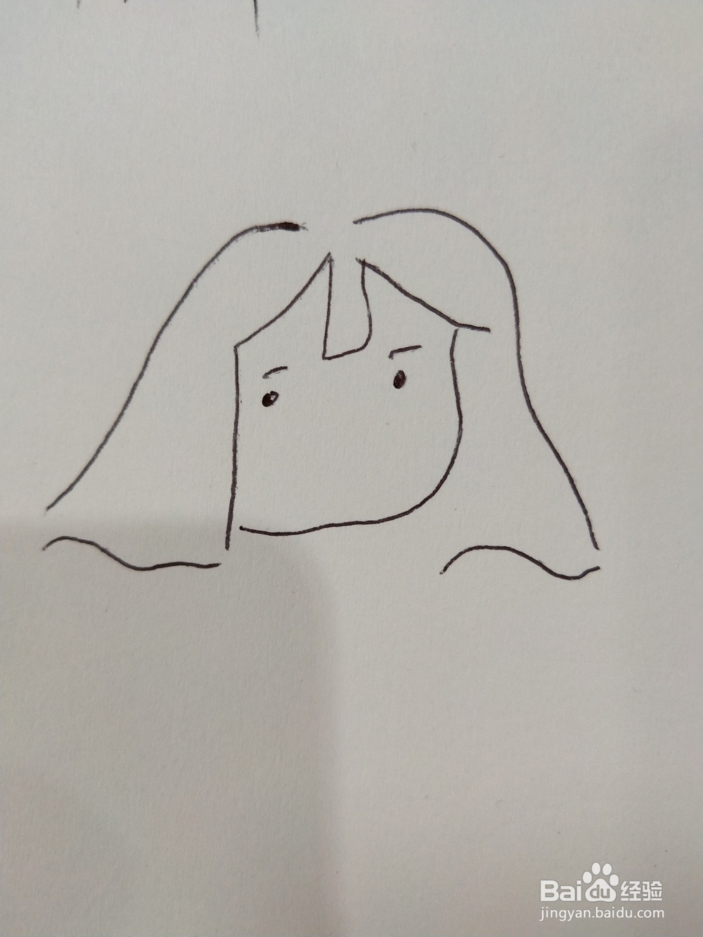 怎么画一个戴围巾的女孩