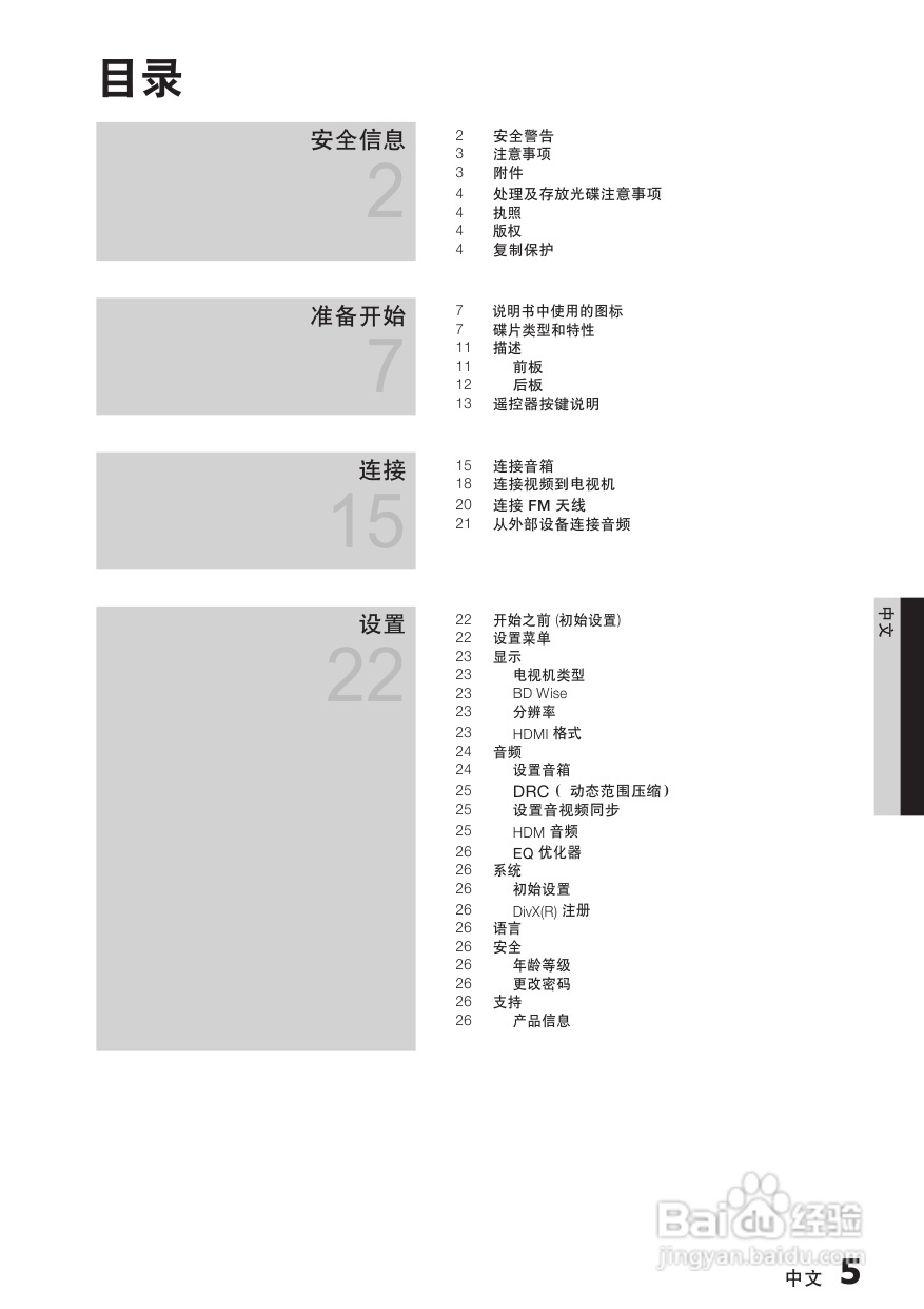 三星HT-C450家庭影院使用说明书:[1]
