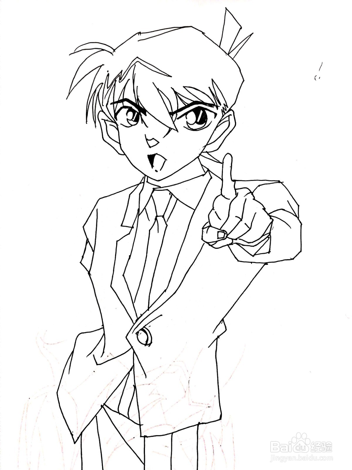 《名侦探柯南》系列之柯南简笔画（2）