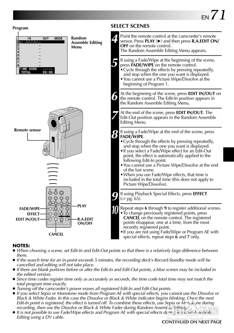 胜利JVC GR-DVM75数码摄像机使用说明书:[8]