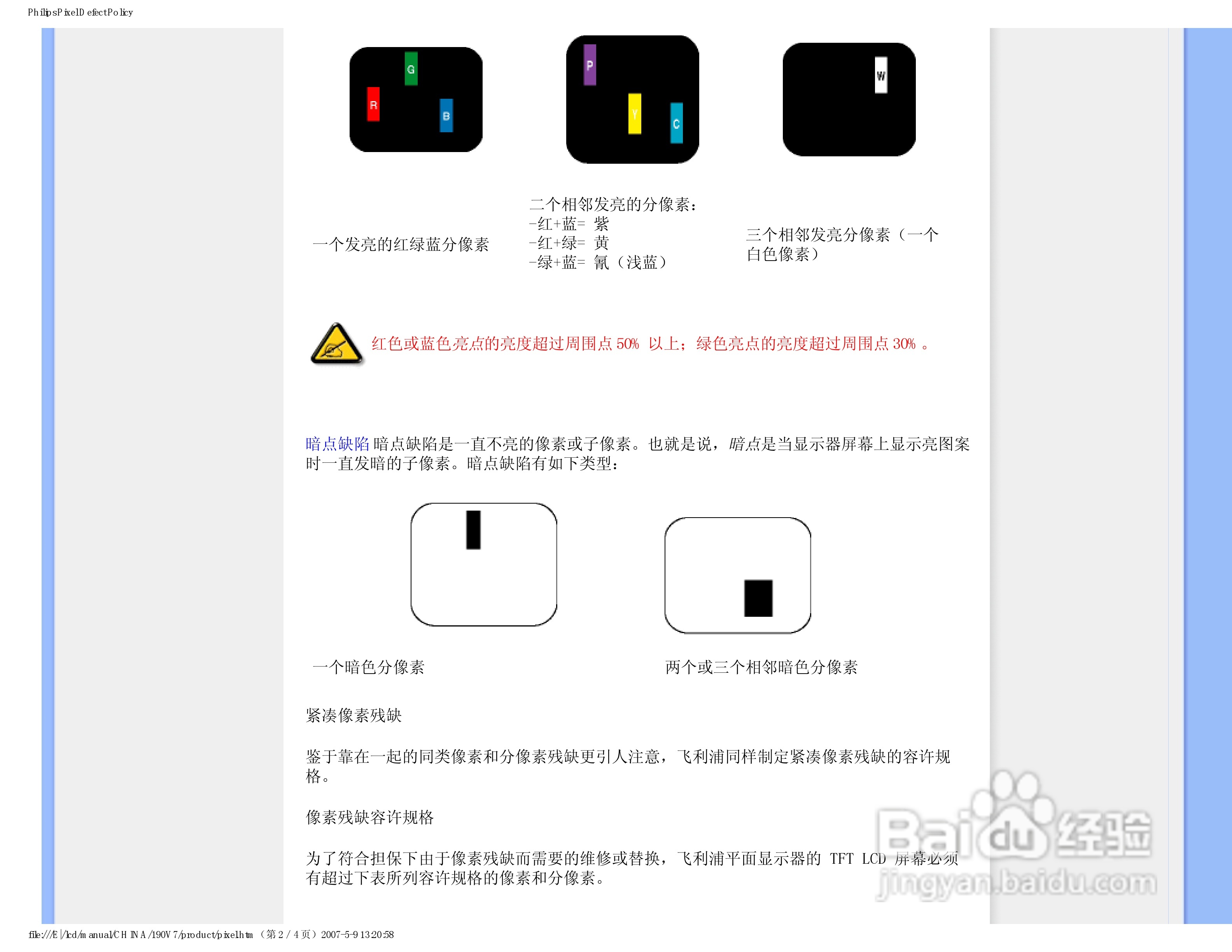 飞利浦190V7FB/93液晶显示器使用说明书:[4]