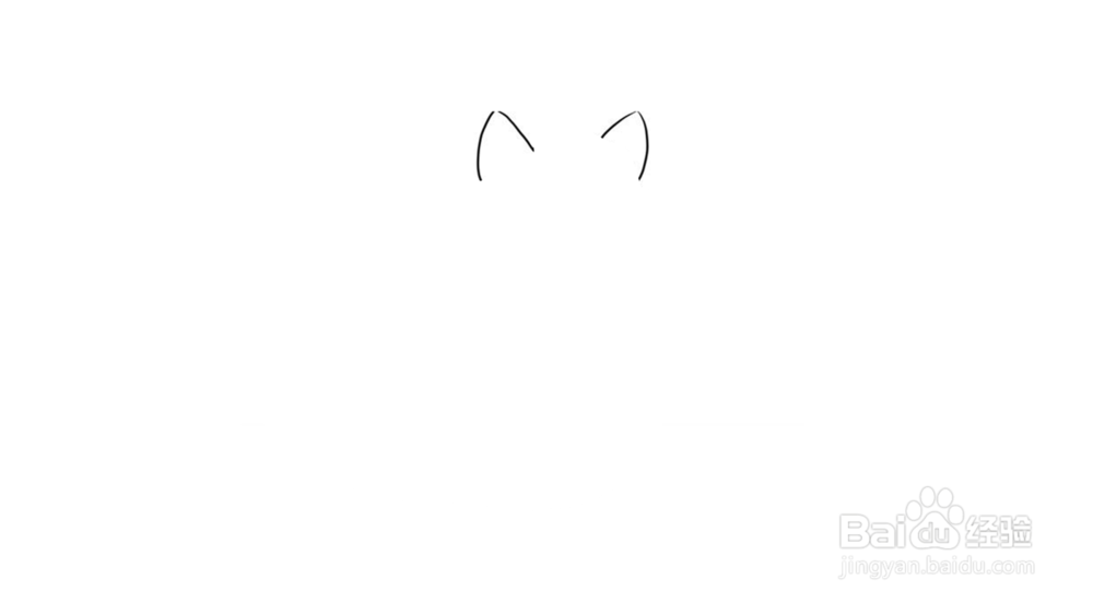 可爱小猫简笔画教程