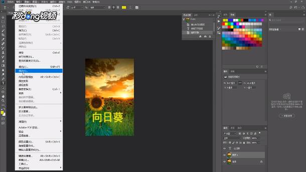 如何放大缩小PS里的文字和图片
