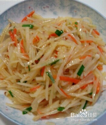家常醋溜土豆丝的制作