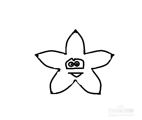 简笔画-如何画海星的简笔画？