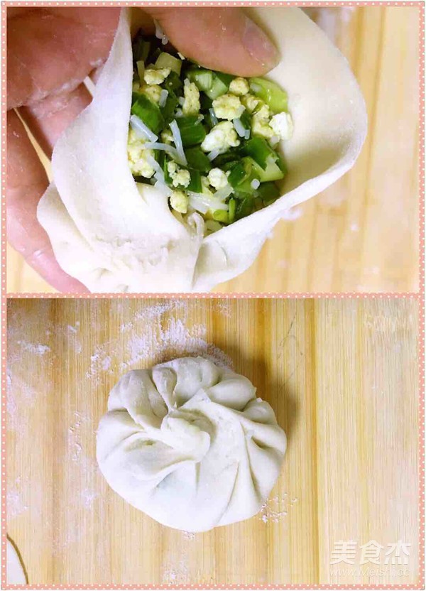 韭菜鸡蛋粉丝菜盒子