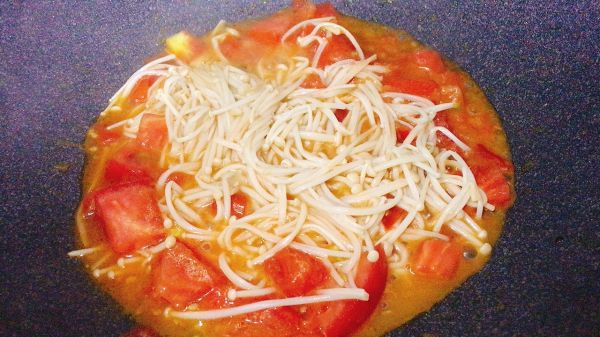 酸甜茄汁金针菇