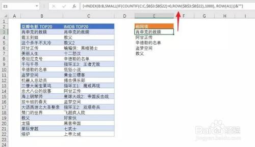 excel中，怎么提取两列数据中相同或不同内容？