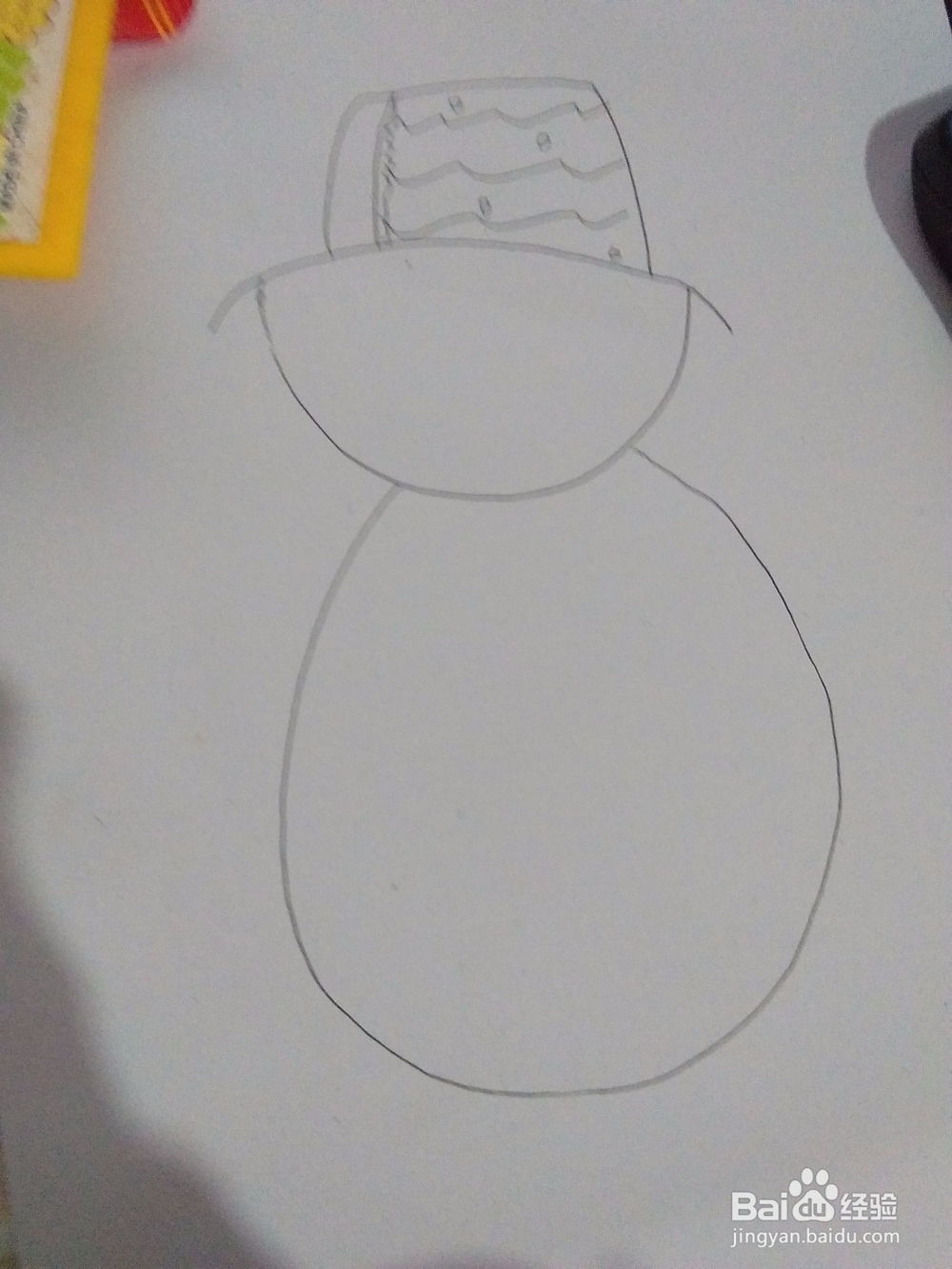 怎么画简笔画雪人
