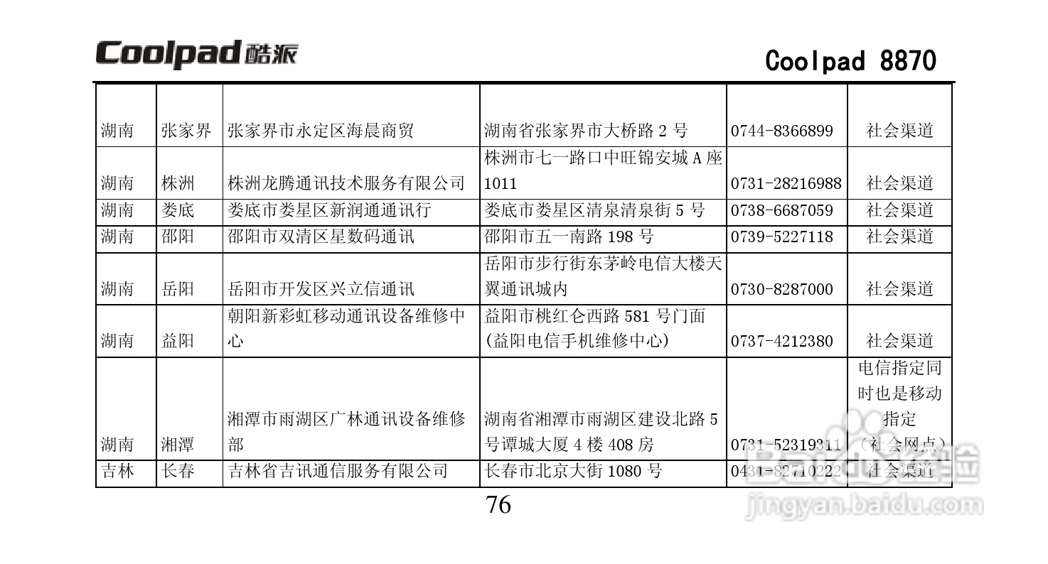 酷派Coolpad 8870手机说明书:[9]