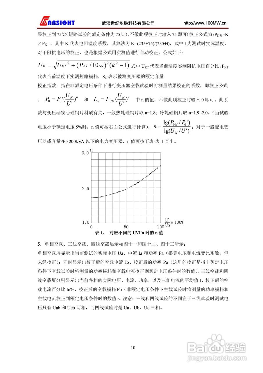 华胜FS20SN变压器容量特性测试仪说明书:[1]