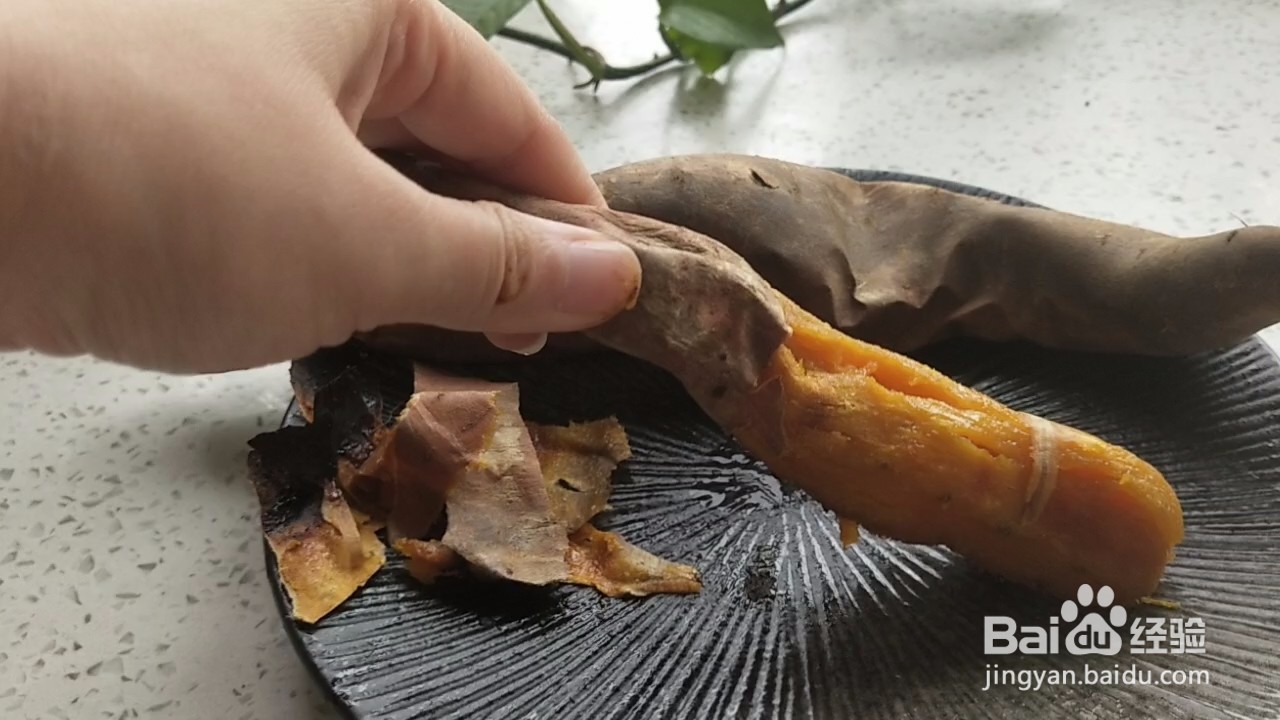 拉丝蜜薯坚果三明治