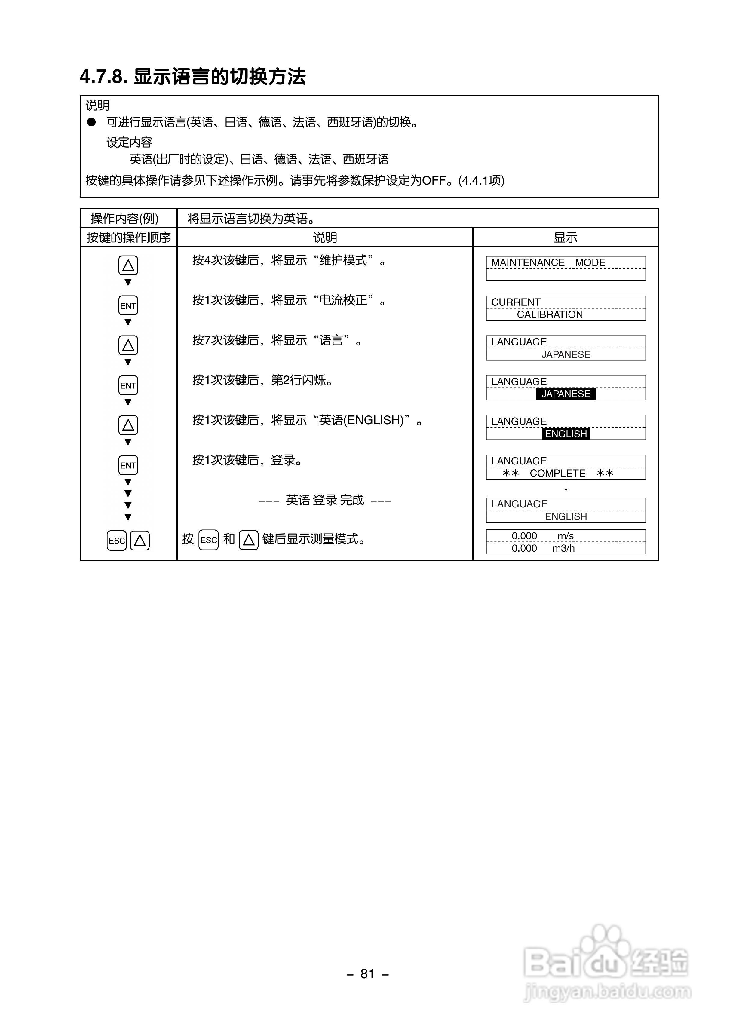 富士电机FLR/FLS/FLY超声波流量计使用说明书:[9]