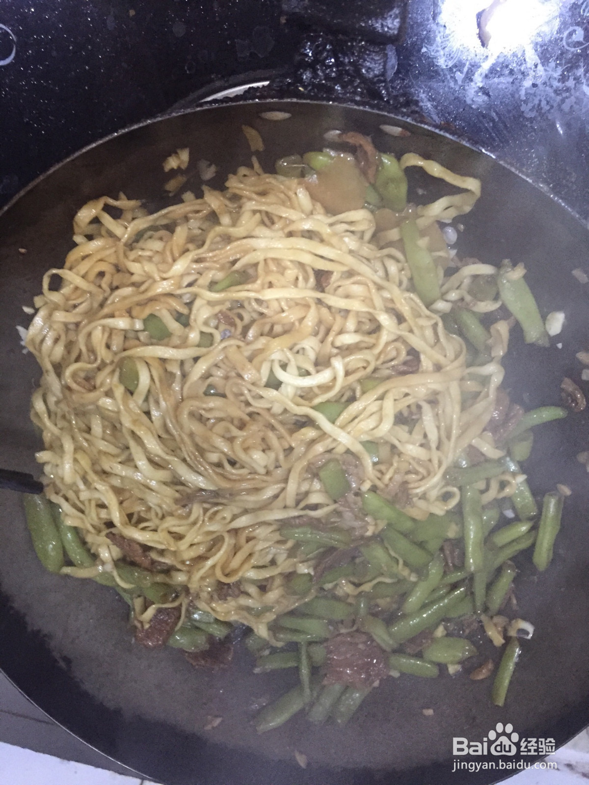 豆角焖面的做法