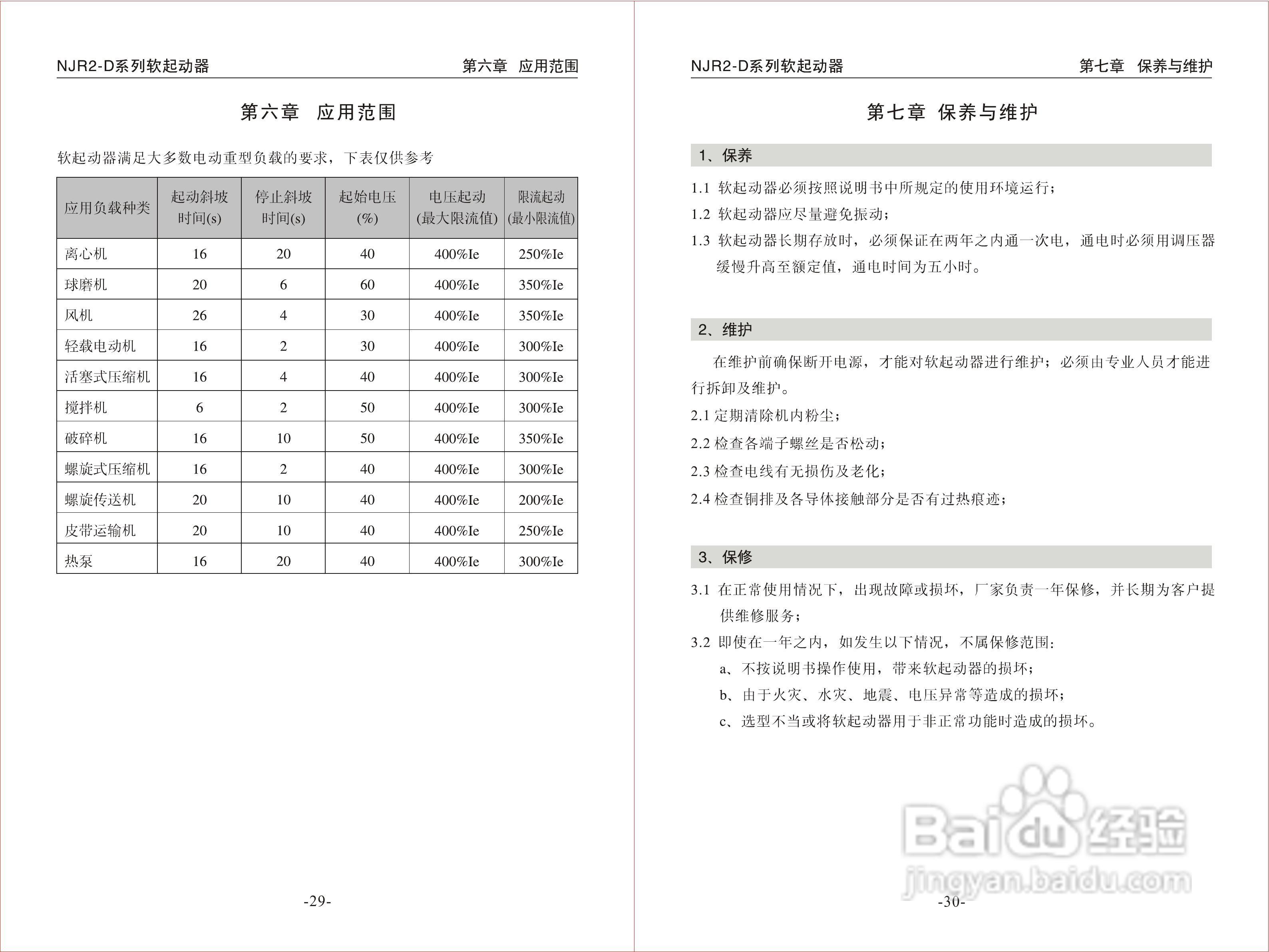 正泰NJR2-315D软起动器使用说明书:[2]