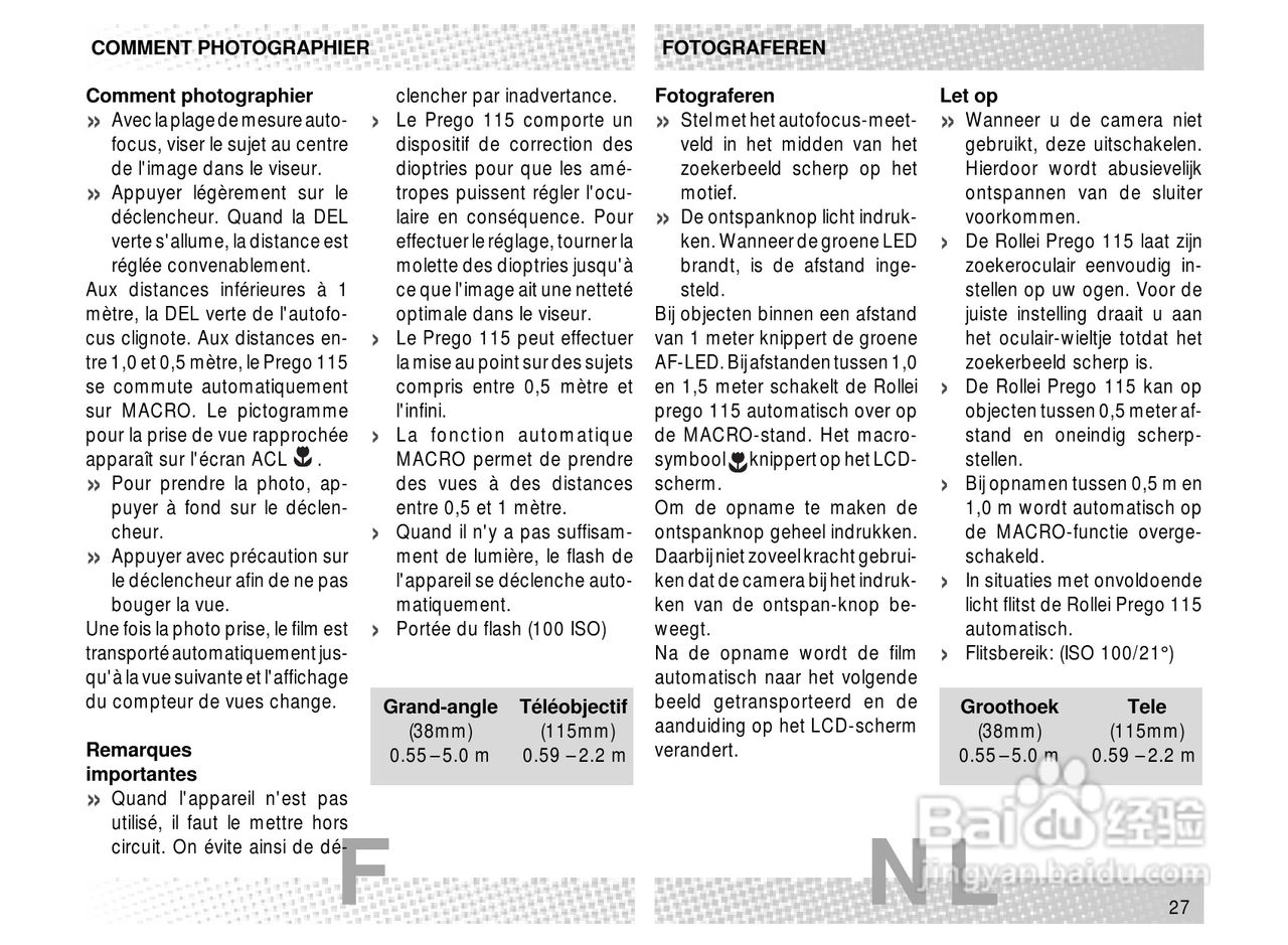Rollei Prego 115型数码相机使用说明书:[3]