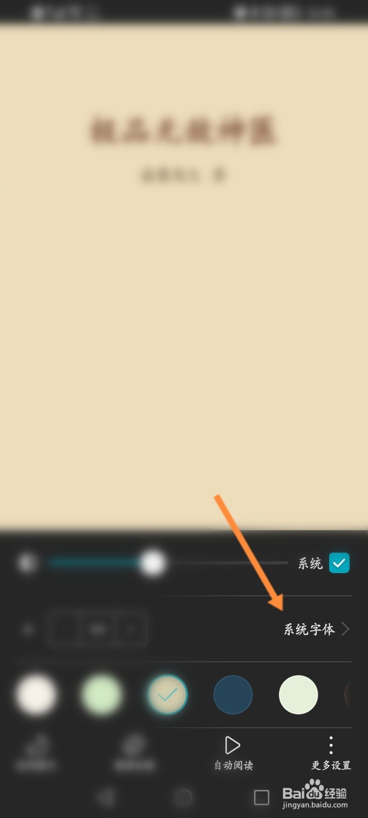 荣耀阅读怎么更换系统文字类型