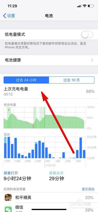 iphone手机电池电量使用情况怎么查看