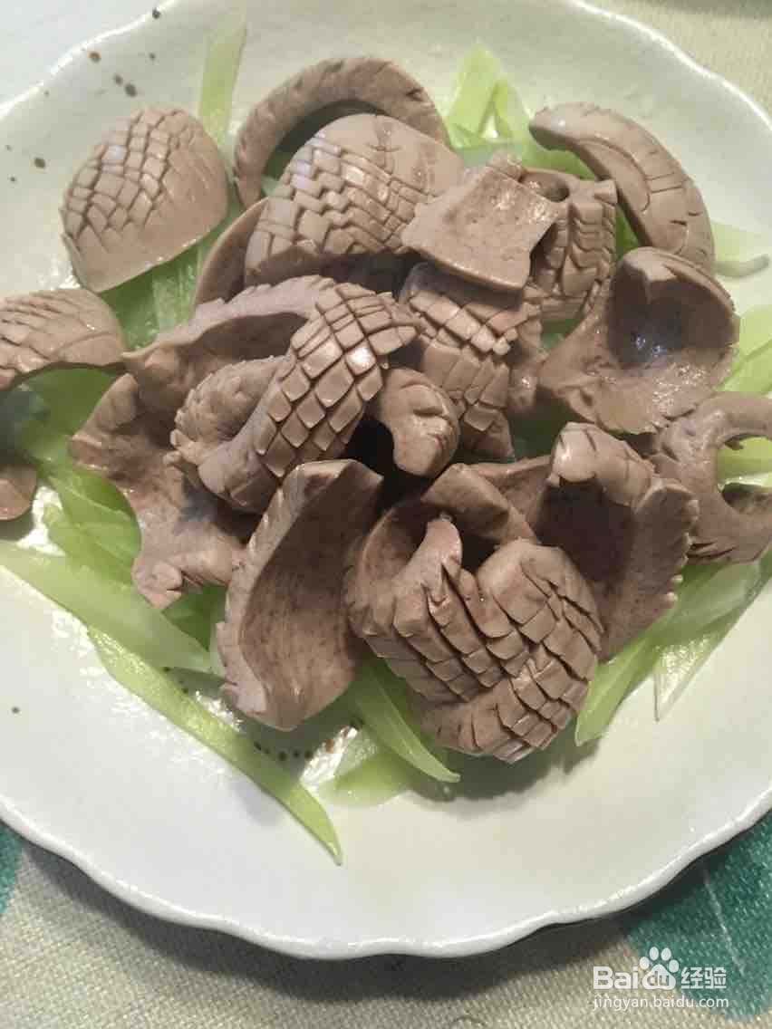 响油猪腰的做法