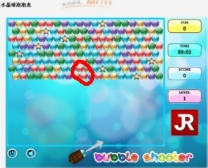 水晶球泡泡龙小游戏攻略