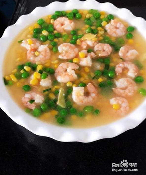 牛奶鸡蛋虾仁羹