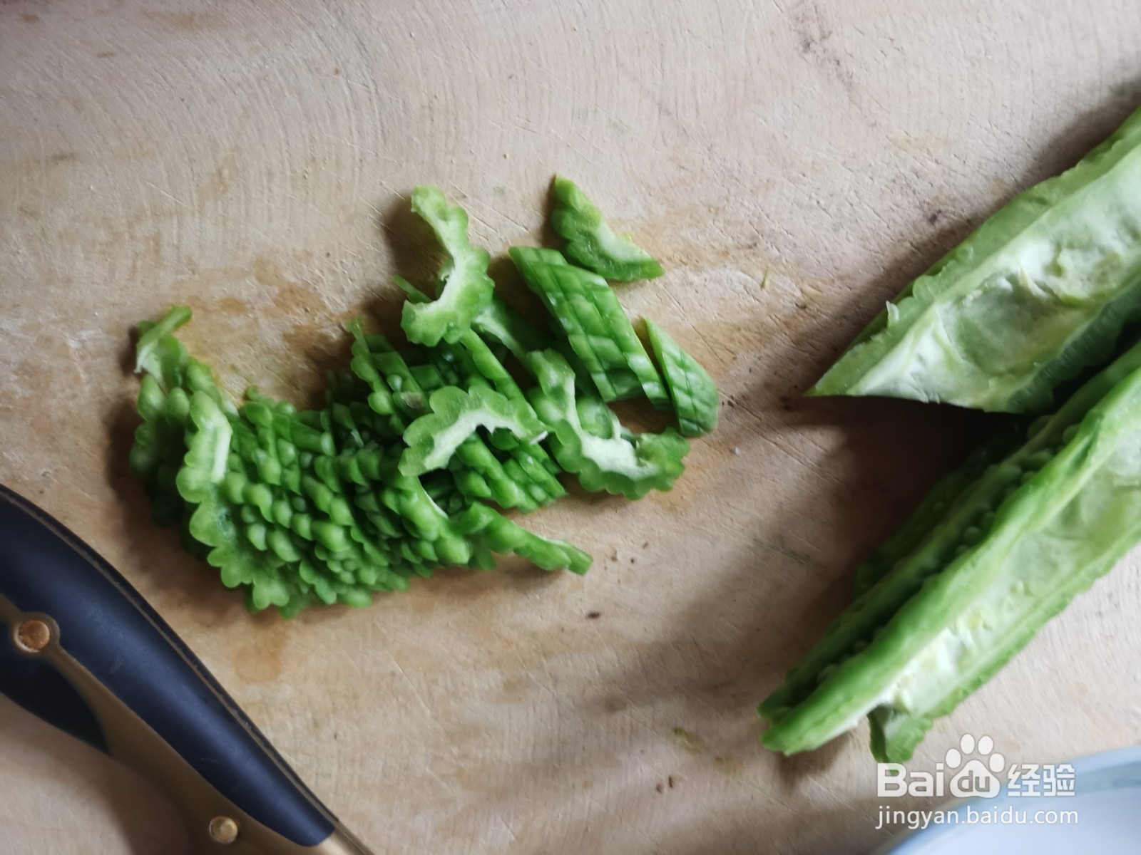 凉菜白糖拌苦瓜