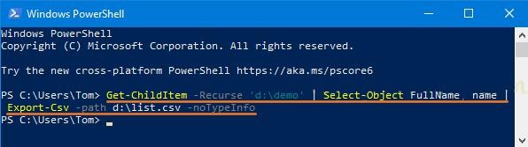如何在Windows 10中导出目录结构