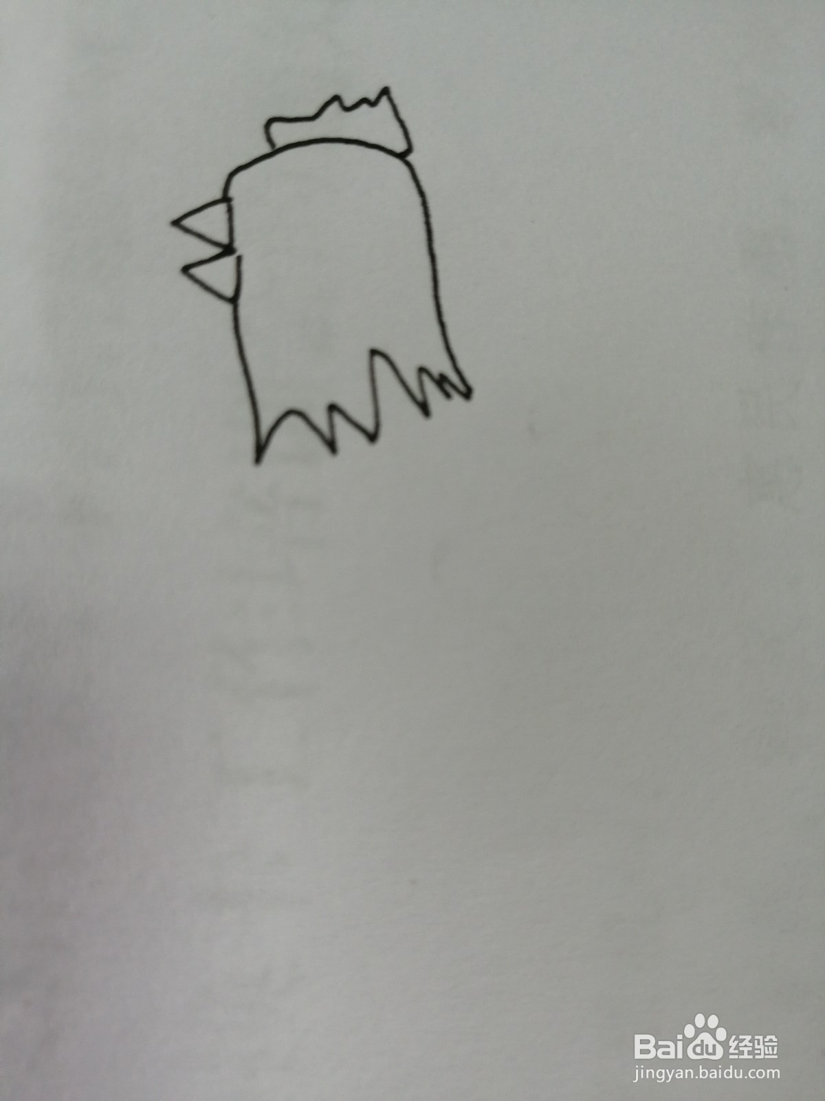 大公鸡简笔画怎么画