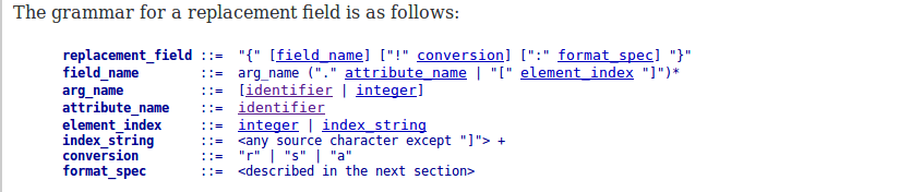 Python库源代码详解之string库(续2) format函数