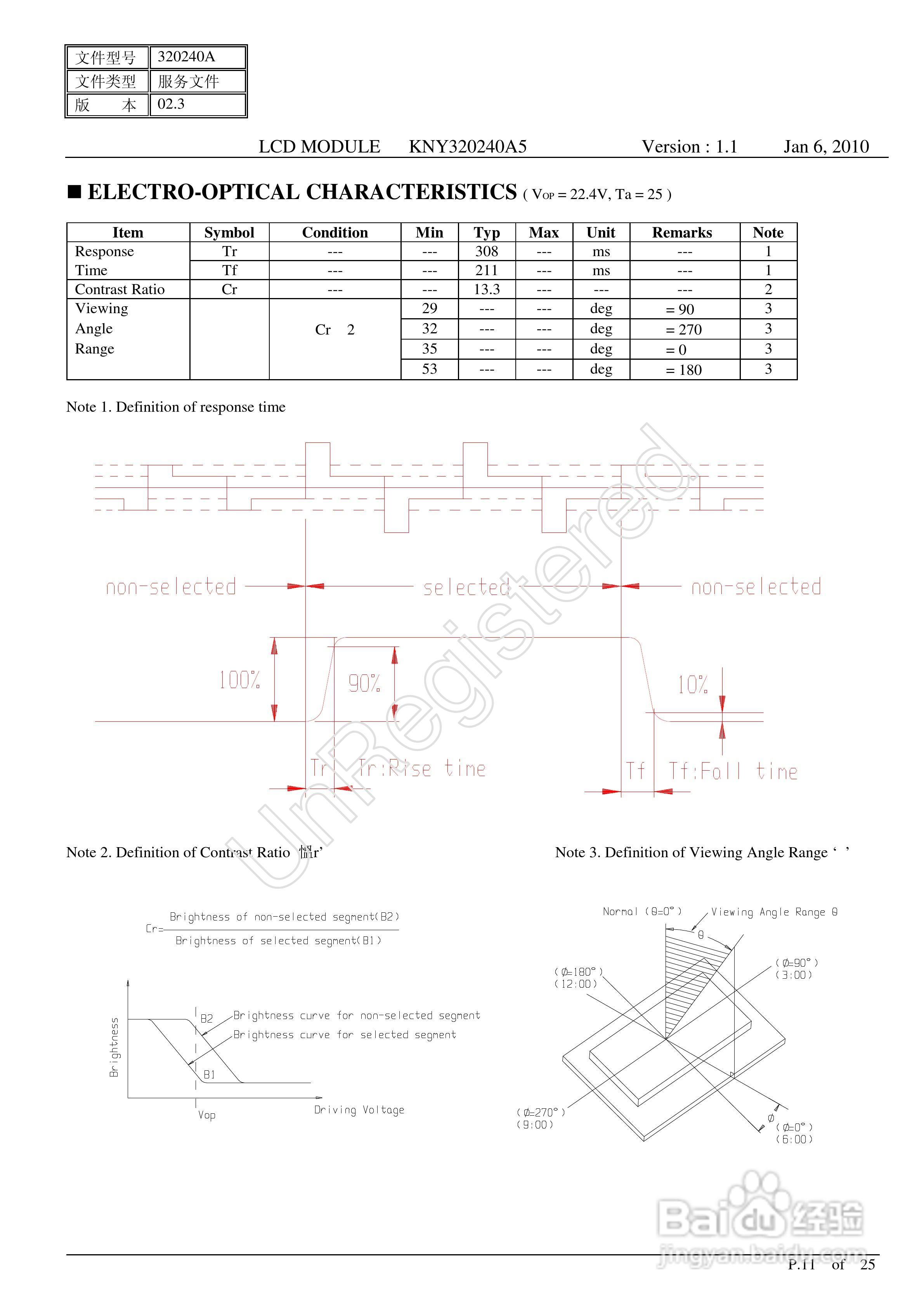 KNY320240A5图形点阵液晶显示模块使用手册:[2]