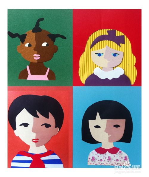 {黄小鱼原创手工}用卡纸一起做古怪面孔