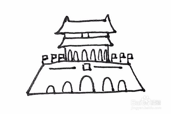 天安门怎么画