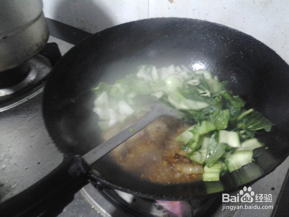 白菜梗炒熟肉