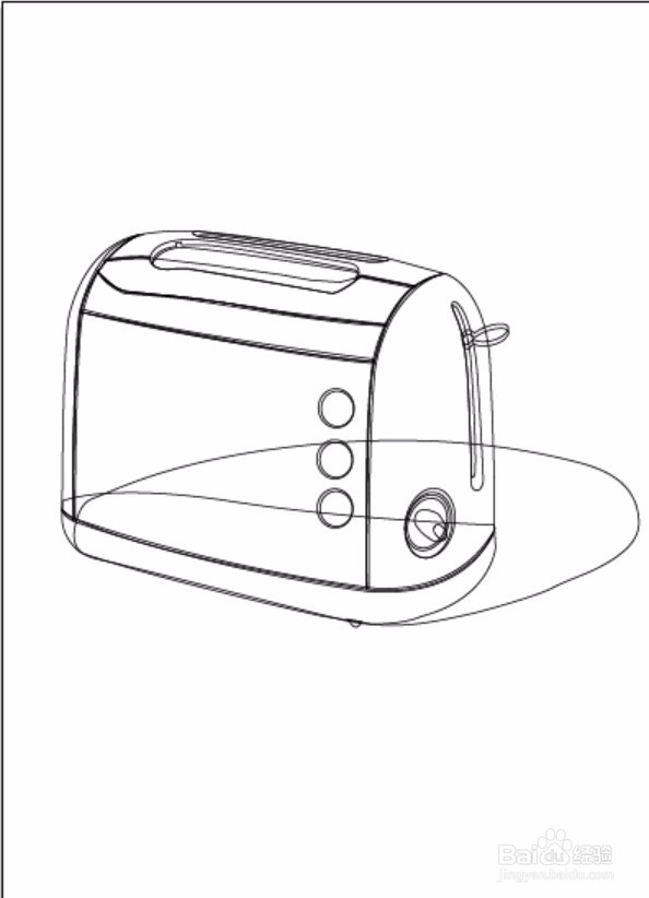烤面包机图标设计