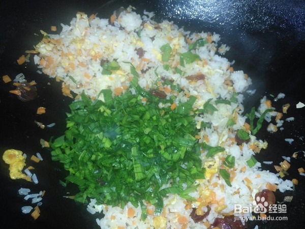 教你做香肠鸡蛋炒饭