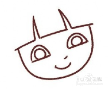 如何画出爱冒险的朵拉？