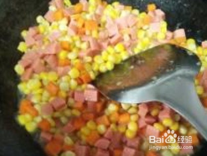 玉米胡萝卜丁的做法