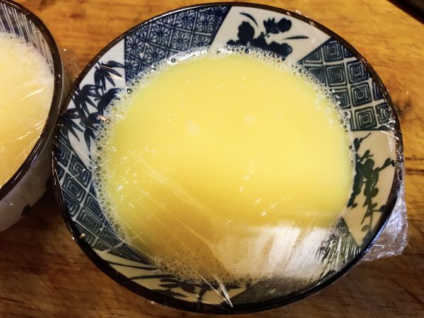 葱油鲍鱼蒸水蛋