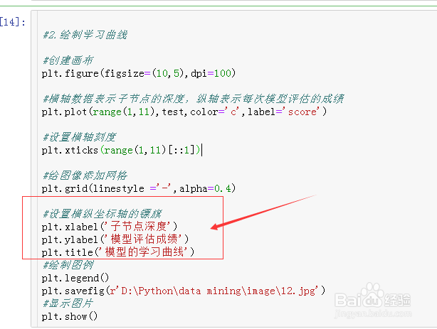 绘制模型的学习曲线