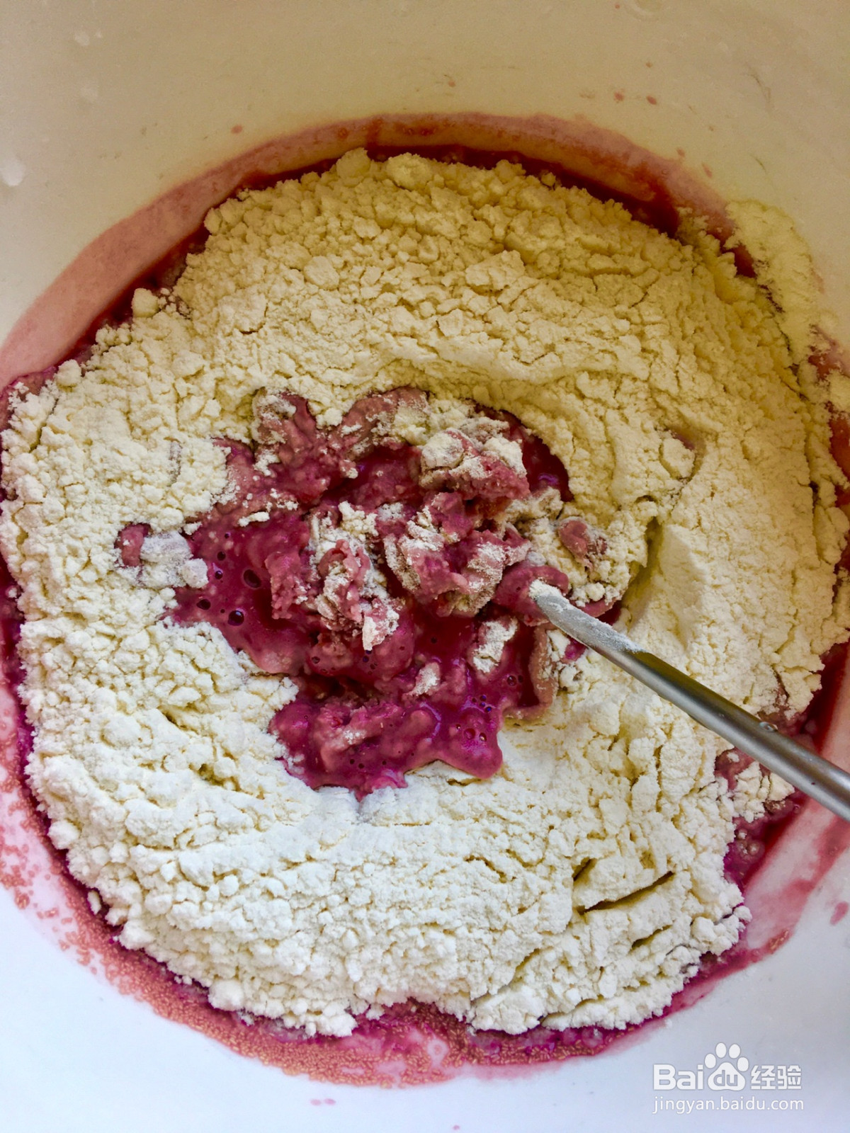 玫瑰桑葚面包的做法