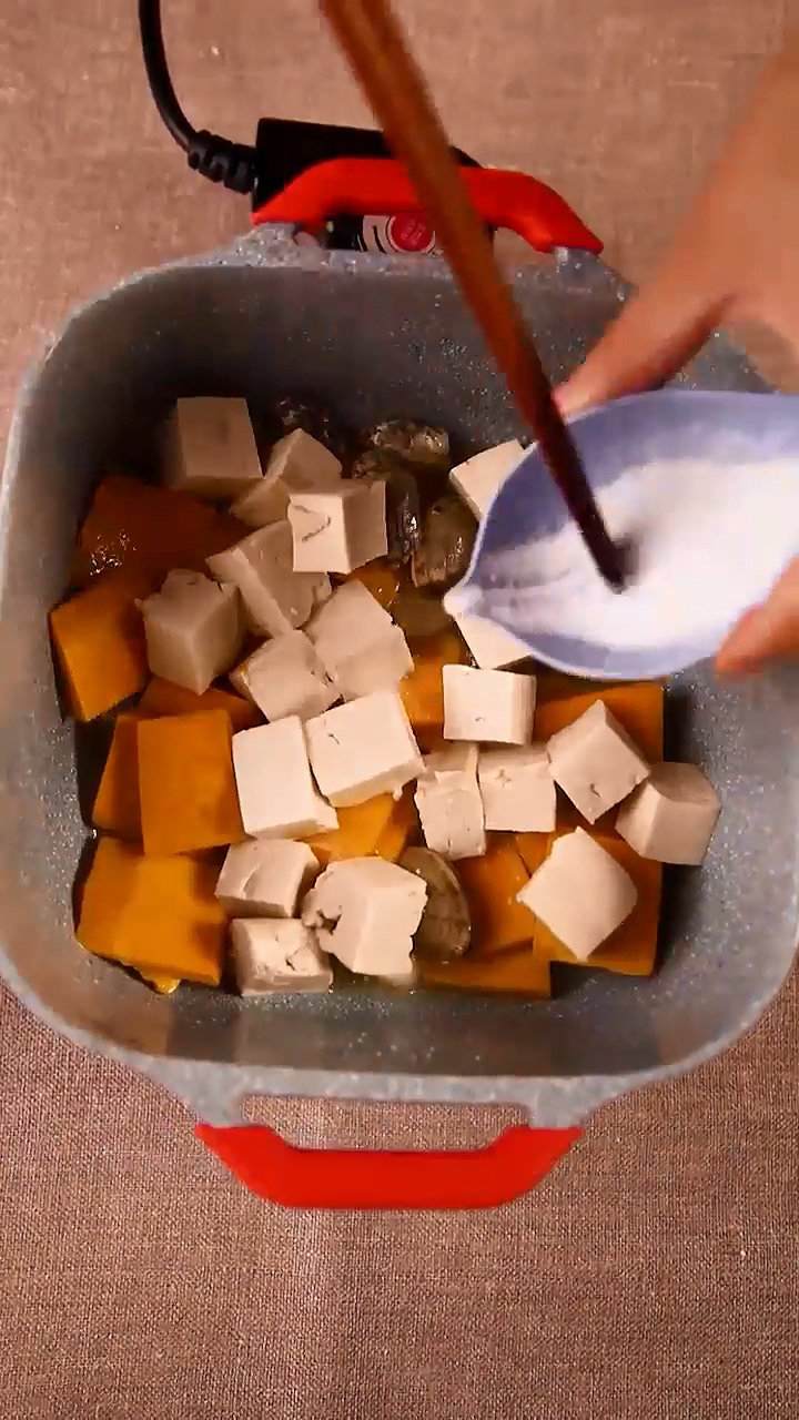 怎样做海鲜南瓜豆腐