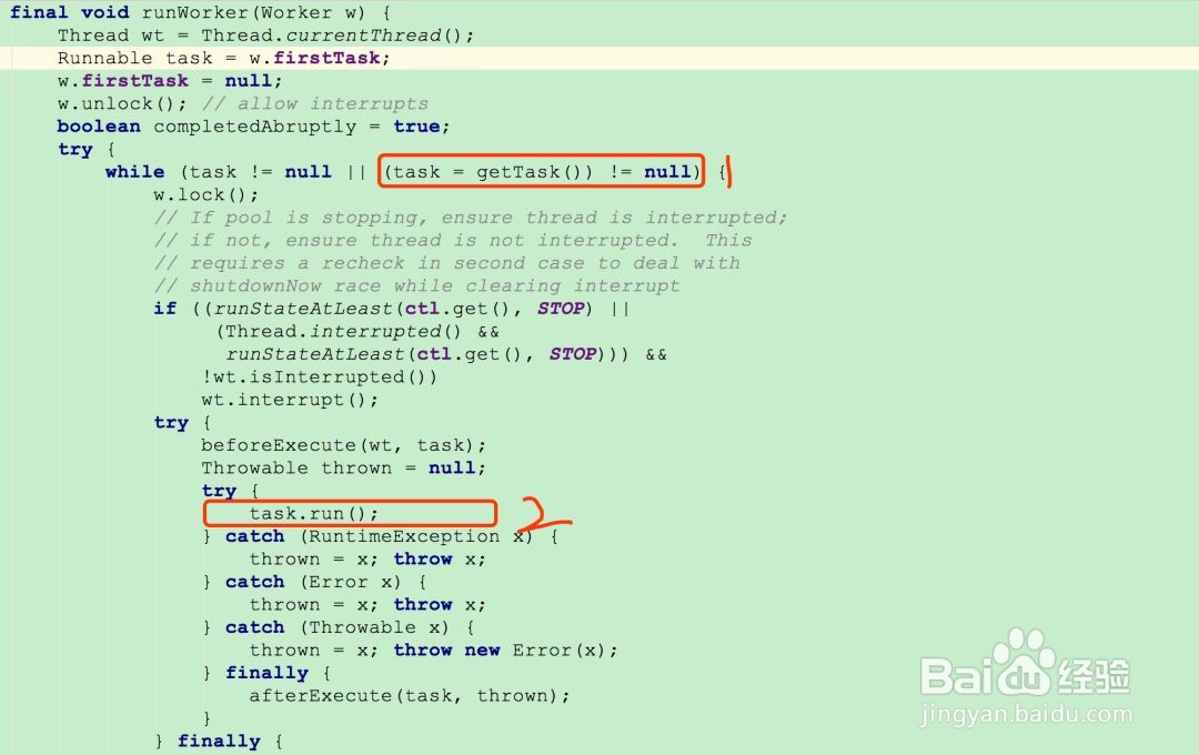 线程池内部工作原理