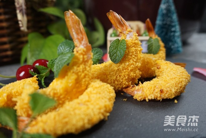 奶酪凤尾虾的做法