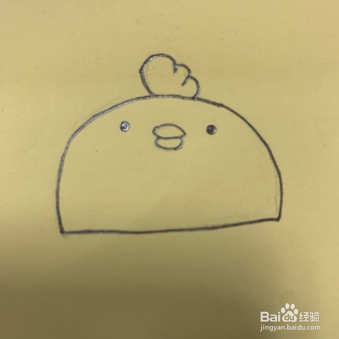 简笔画教程-小萌鸡