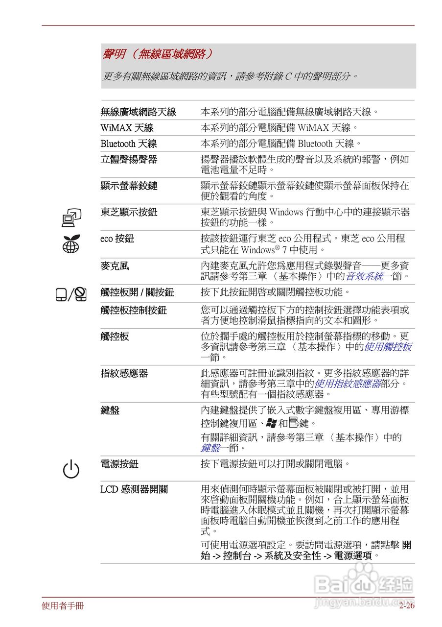 东芝Portege R830笔记本电脑使用說明書:[6]