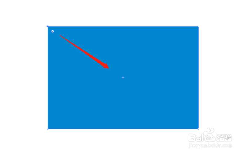 AI中怎么单独修改矩形一个角的圆角度