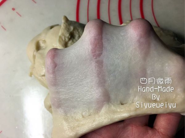 圣诞树千层豆沙面包